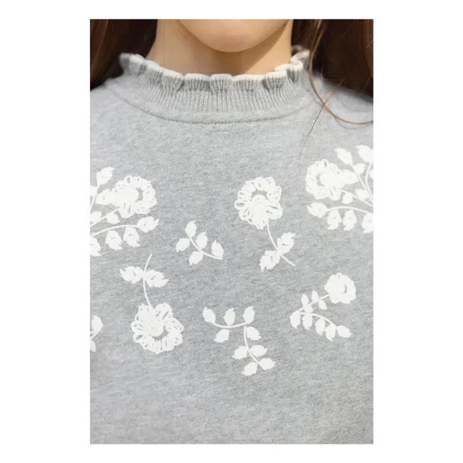 Sweat Brodé | Gris
