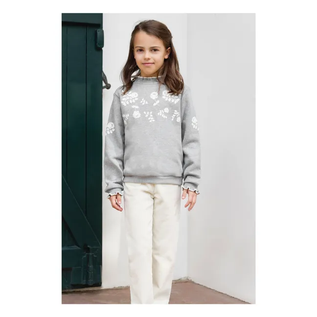 Sweat Brodé | Gris