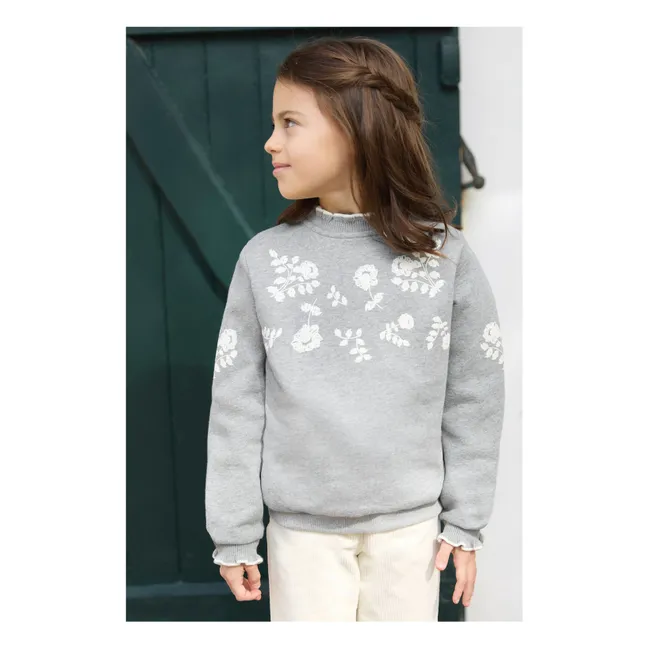 Sweat Brodé | Gris