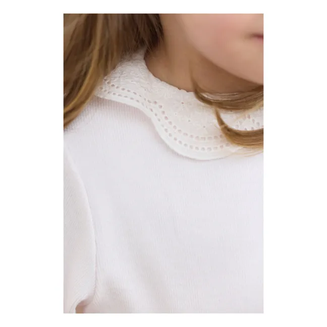 Sous Pull Col Ajouré | Rose pâle