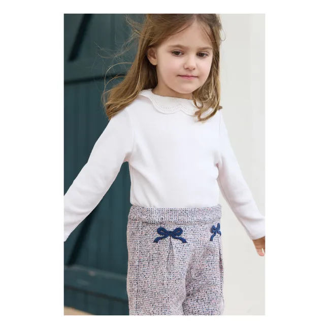 Sous Pull Col Ajouré | Rose pâle