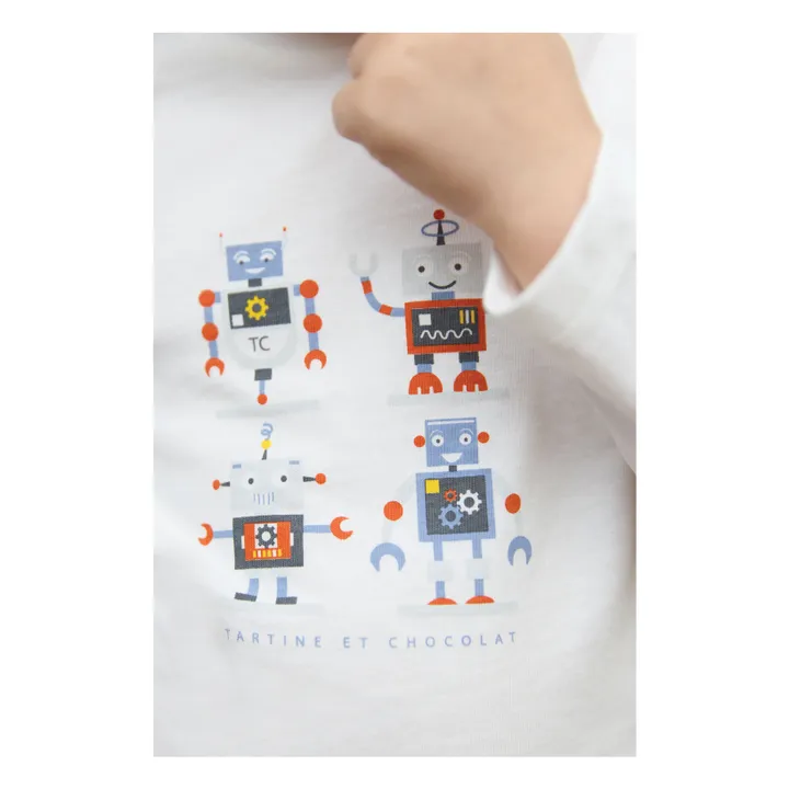 T-shirts Robots | Blanc- Image produit n°4