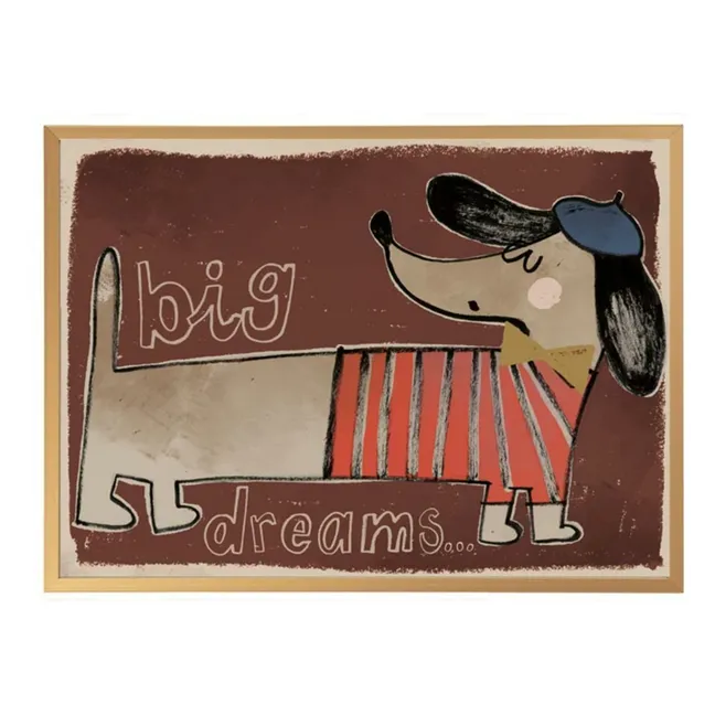 Large Dachshund poster | Brown