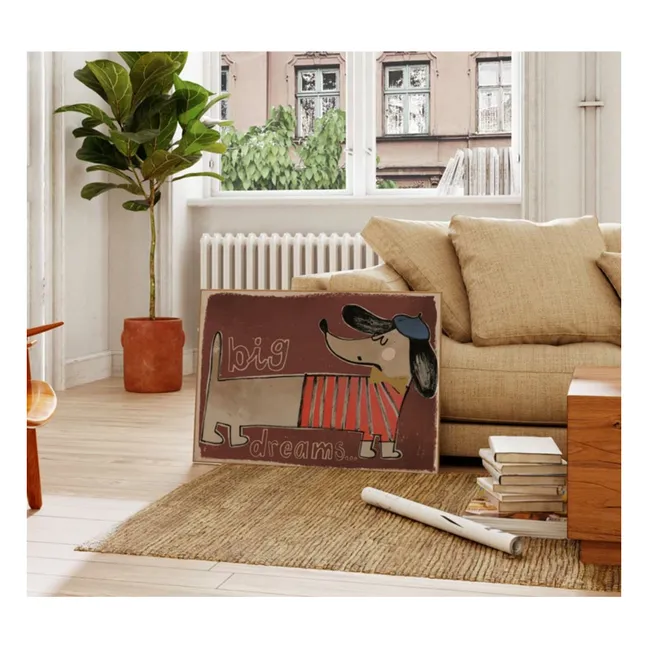 Grande affiche Teckel | Marron