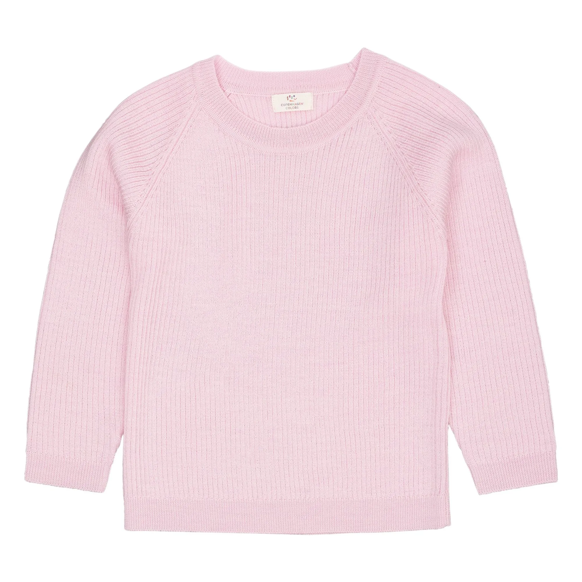 Copenhagen Colors Pink Merino Wool Ribbed Sweater