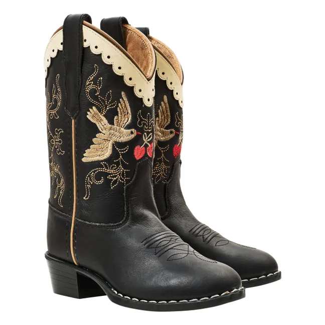 Bottes Cowboy Dove Copenhagen Colors X Bootstock | Noir