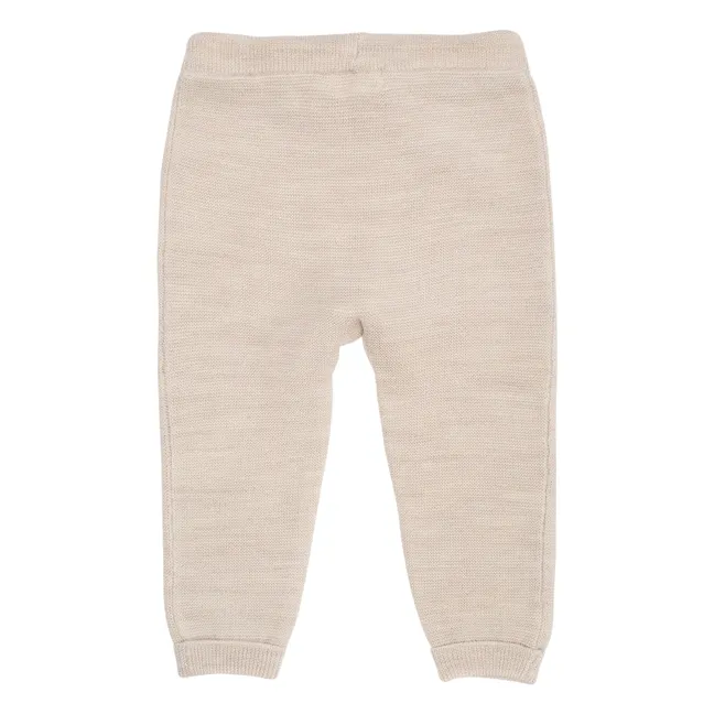 Gambale mini in lana merino | Beige color naturale