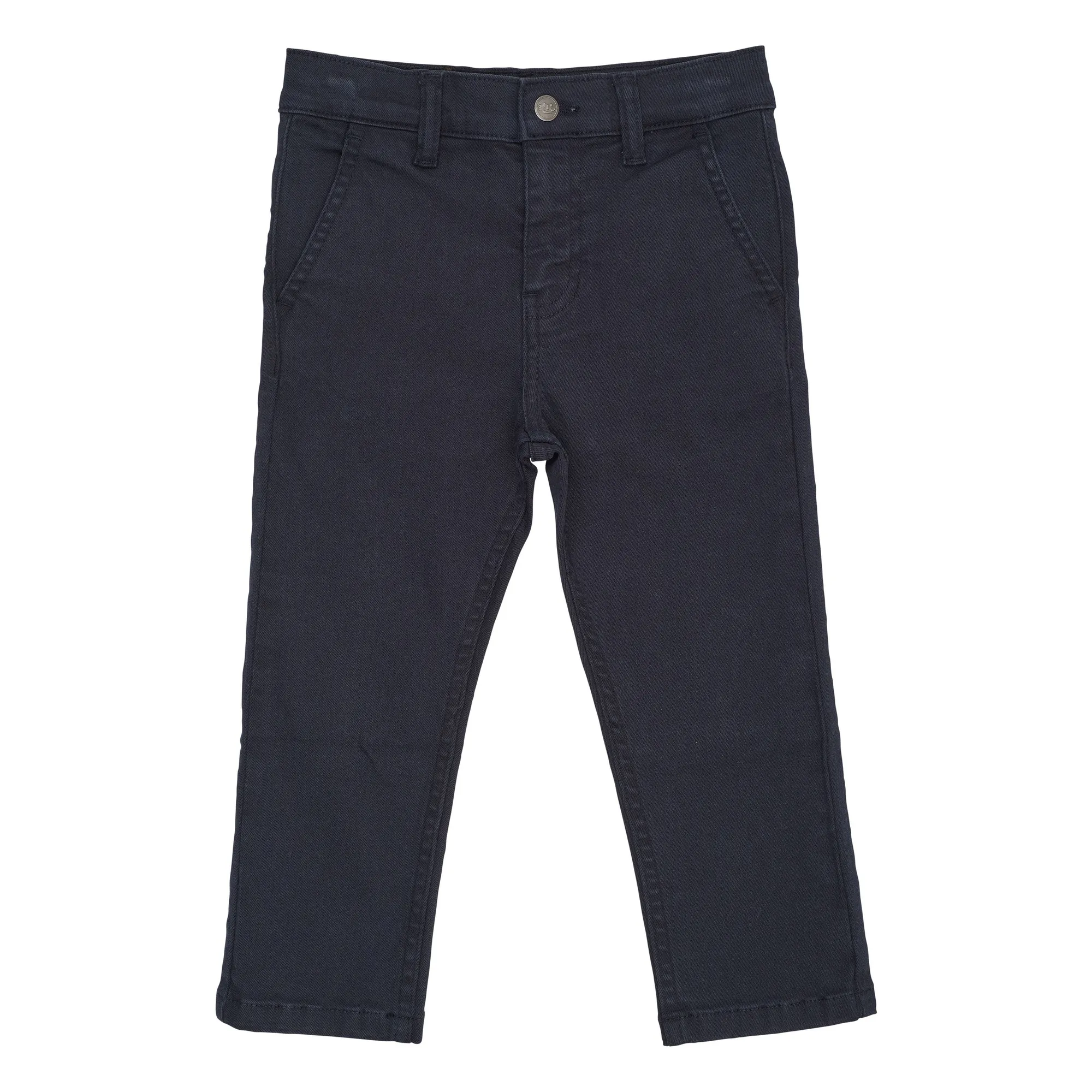 Copenhagen Colors Navy Blue Organic Cotton Twill Pants