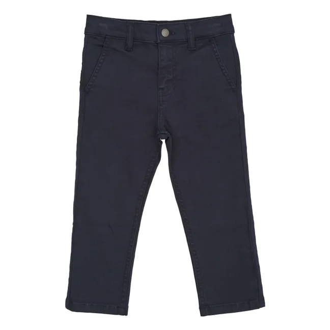 Pantalon Twill Coton Bio | Bleu marine