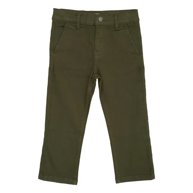 Pantaloni in twill di cotone biologico | Khaki