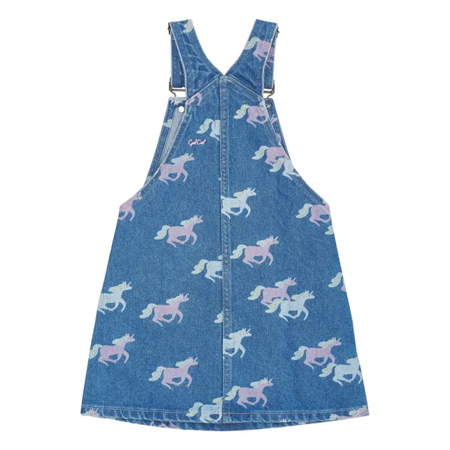 Spencer Unicorne organic cotton dress | Denim