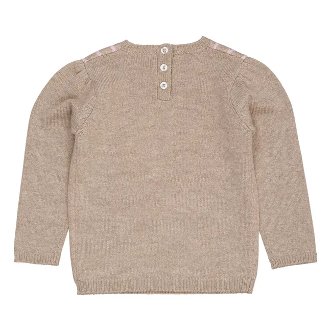 Pull Nœud Cachemire | Sable