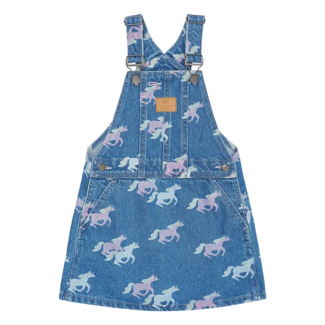 Spencer Unicorne organic cotton dress | Denim