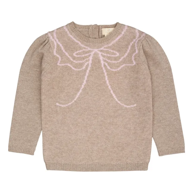 Pull Nœud Cachemire | Sable
