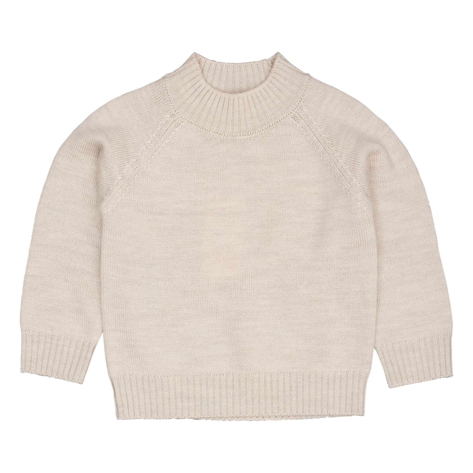 Copenhagen Colors Heather Beige Merino Wool Sweater