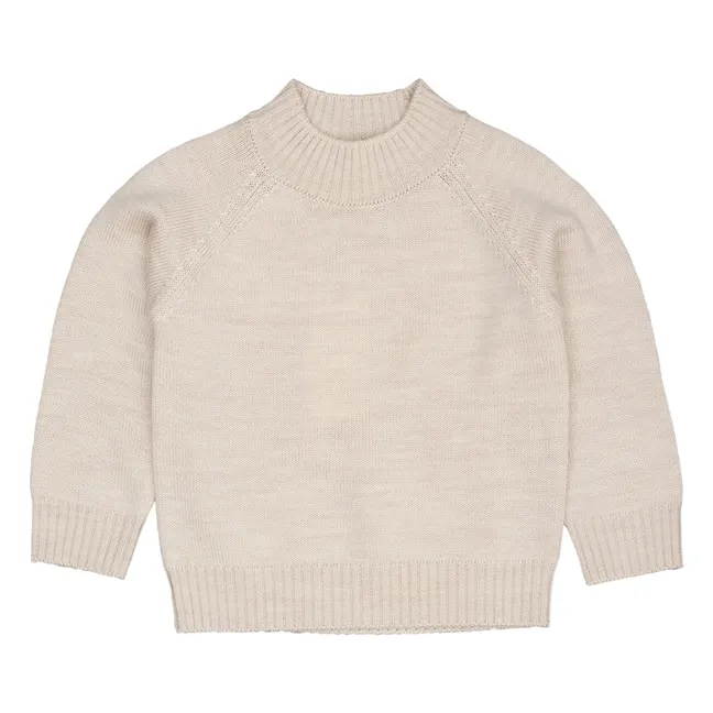 Merino Wool Sweater | Heather beige