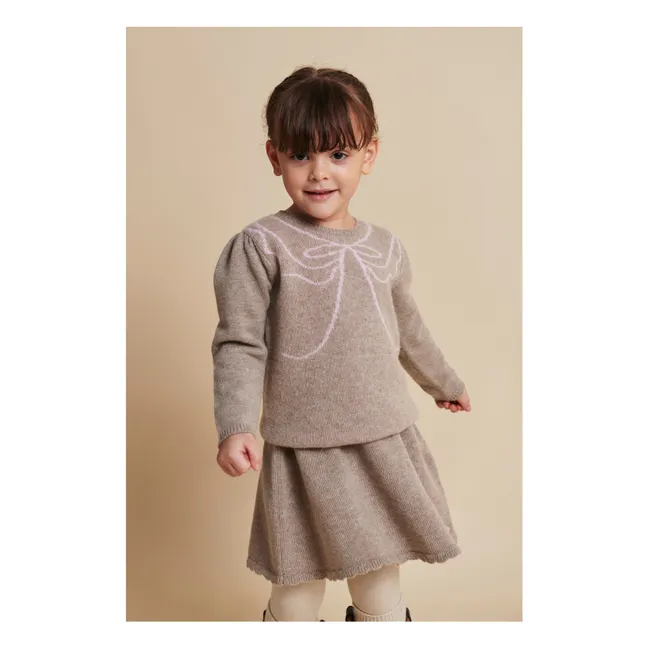 Pull Nœud Cachemire | Sable