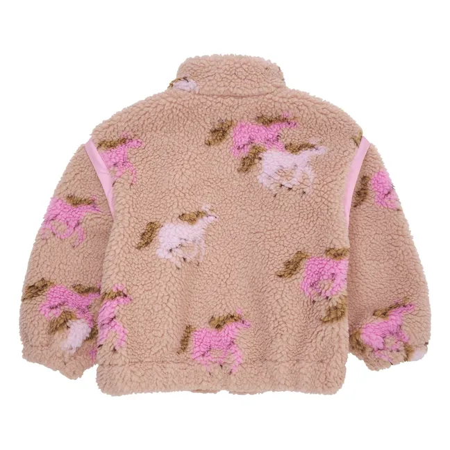 Giacca Teddy Unicorne | Rosa