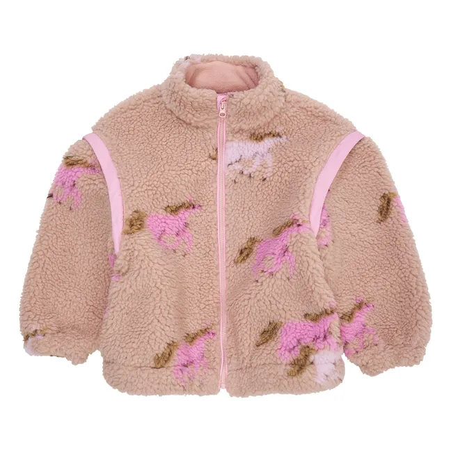 Giacca Teddy Unicorne | Rosa