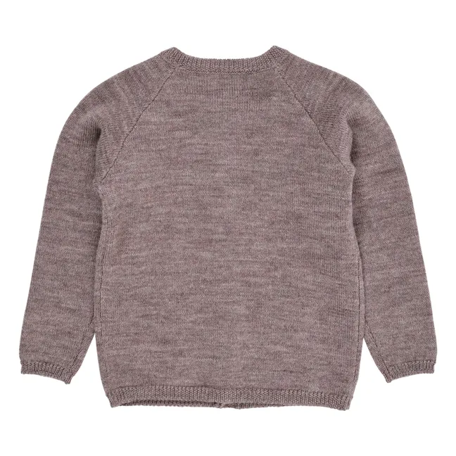 Cárdigan de lana merina | Beige