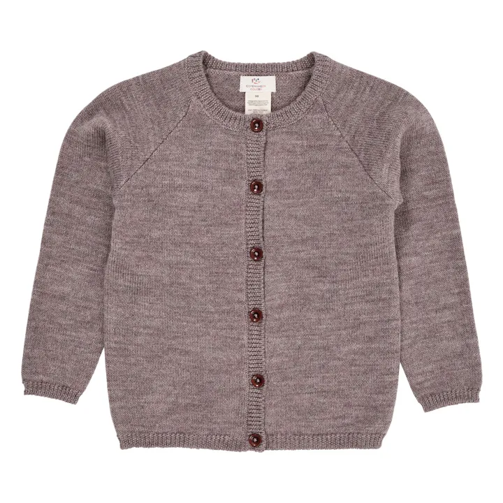 Cárdigan de lana merina | Beige- Imagen del producto n°0