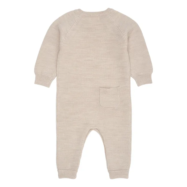 Mono de lana merina | Beige chiné