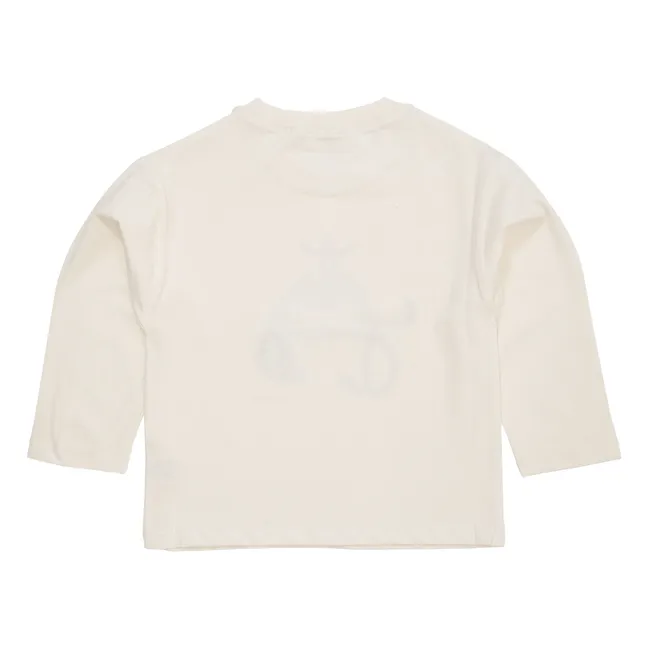 Camiseta vaquera de algodón orgánico | Crema