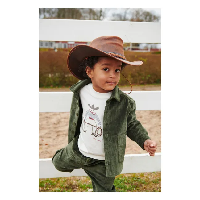 Camiseta vaquera de algodón orgánico | Crema