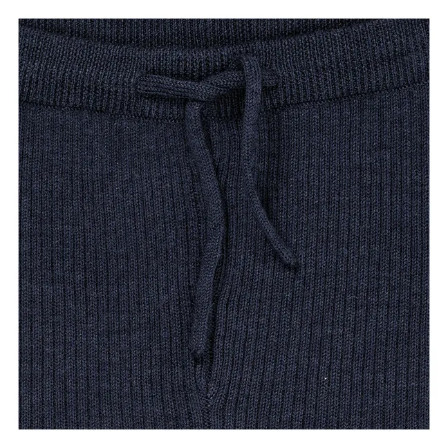 Merino Wool Legging | Navy blue