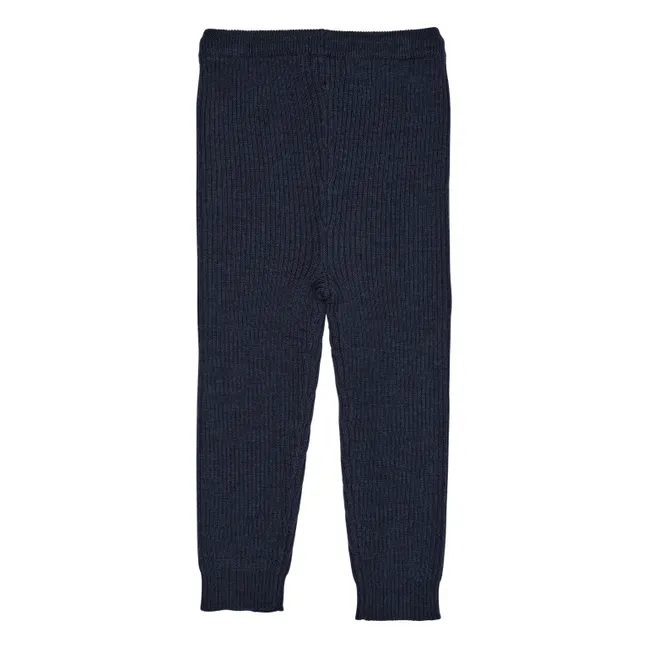 Legging Laine Mérinos | Bleu marine