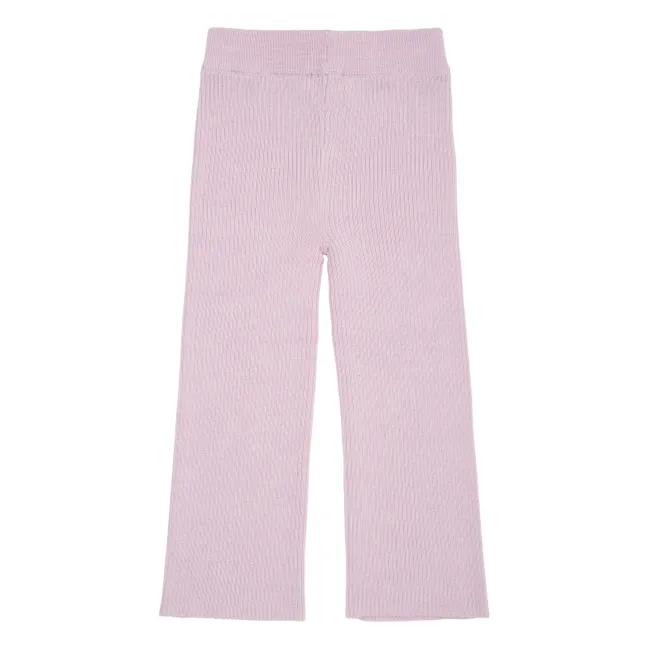 Pantalon Laine Mérinos | 	Lilas