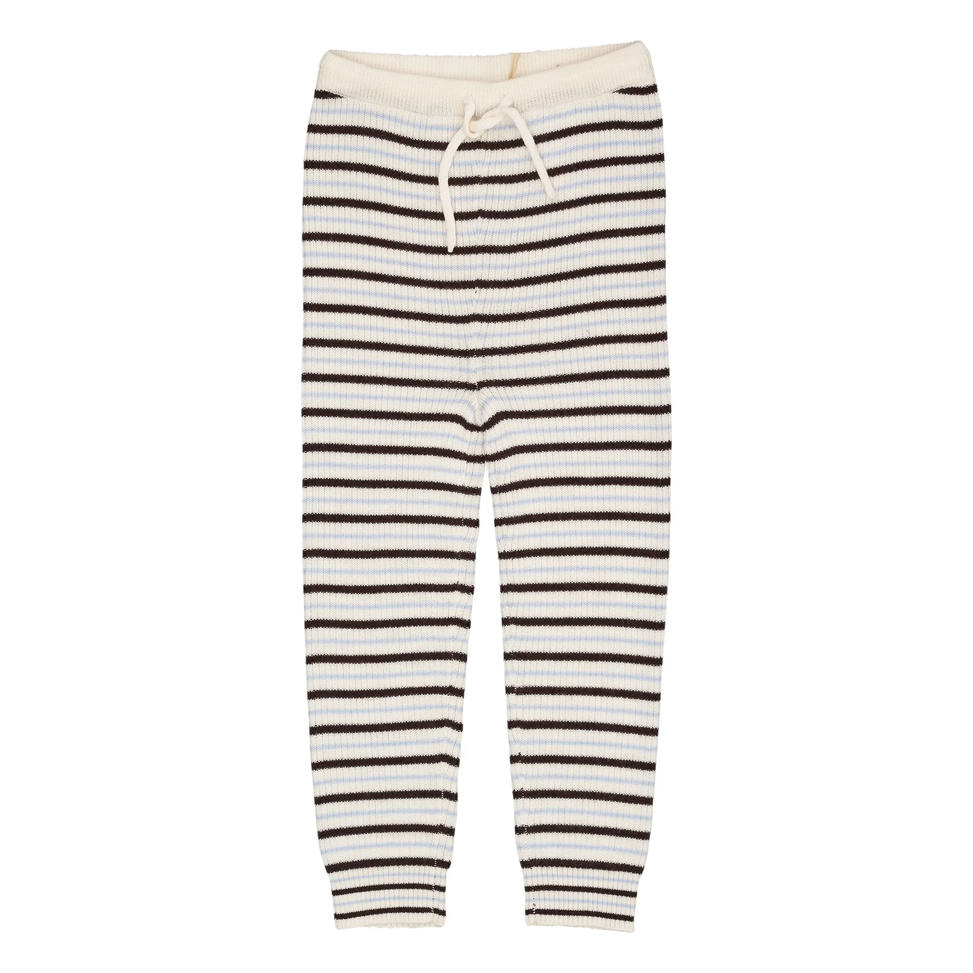 Copenhagen Colors Brown Merino Wool Stripe Legging