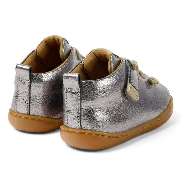 Chaussures Lacets Elastiqués Peu | Argenté