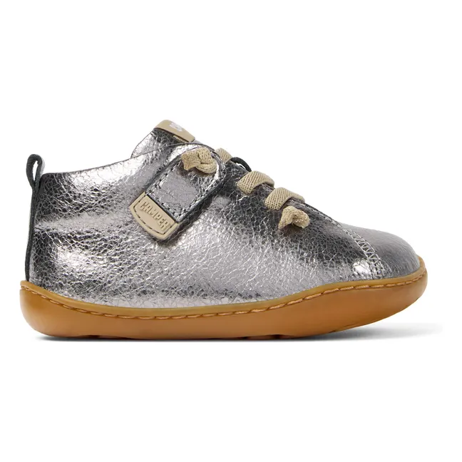 Chaussures Lacets Elastiqués Peu | Argenté