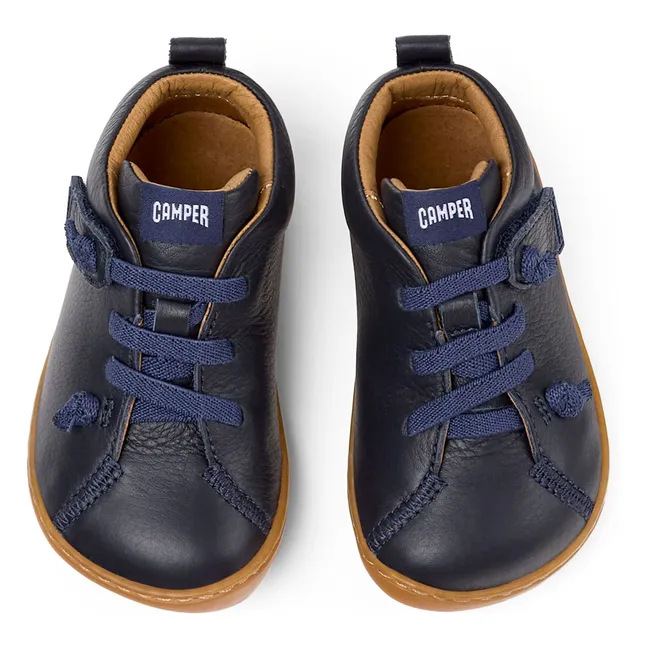 Schnürschuhe mit Gummizug Wenig | Navy