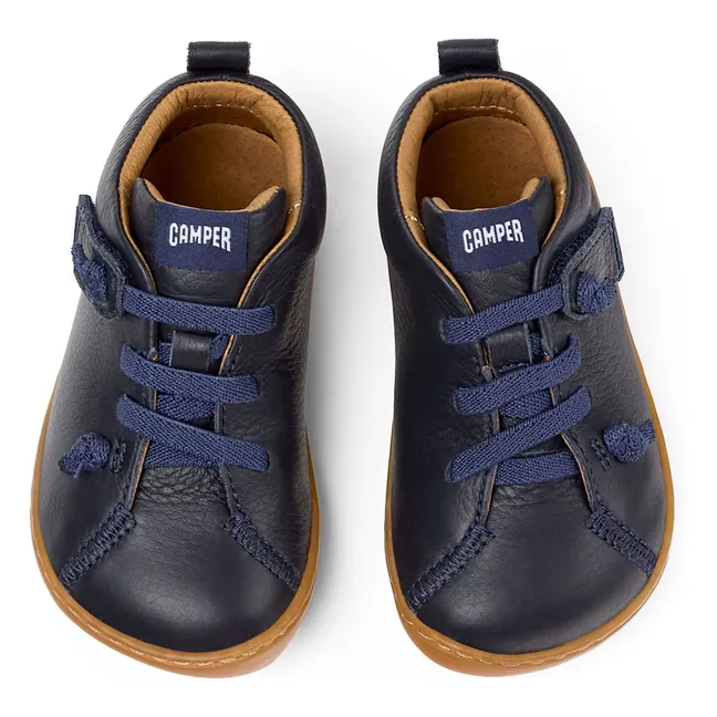 Schnürschuhe mit Gummizug Wenig | Navy