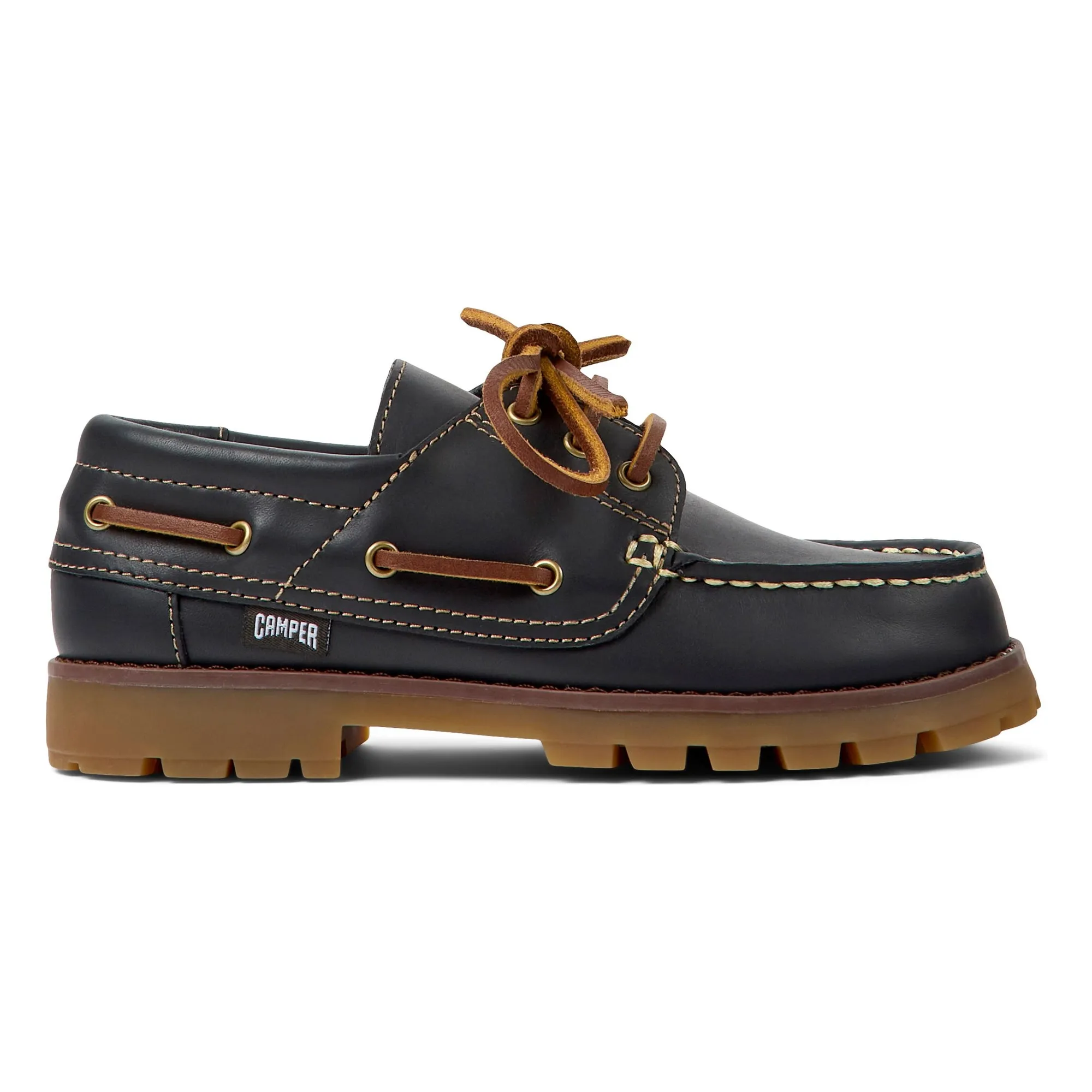 Camper Blue Compas Boat Shoes