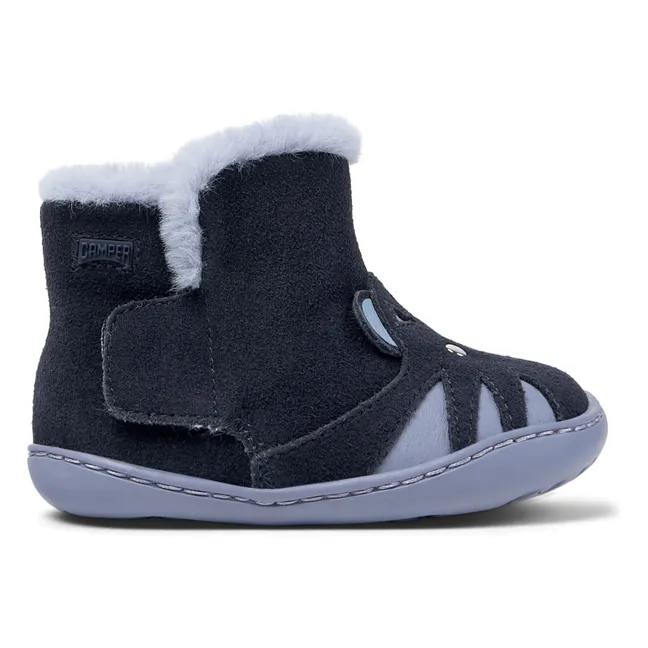 Bottines Fourrées Peu | Bleu