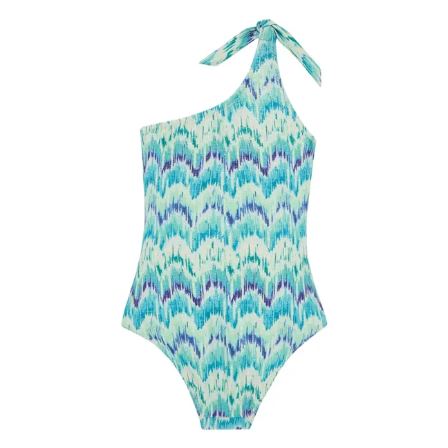 1-piece swimsuit one shoulde | Aqua