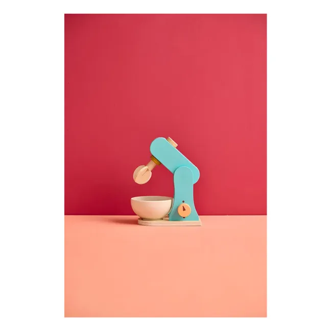 Wooden food processor | Blue