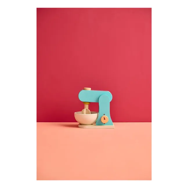 Wooden food processor | Blue