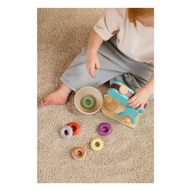 Wooden food processor | Blue