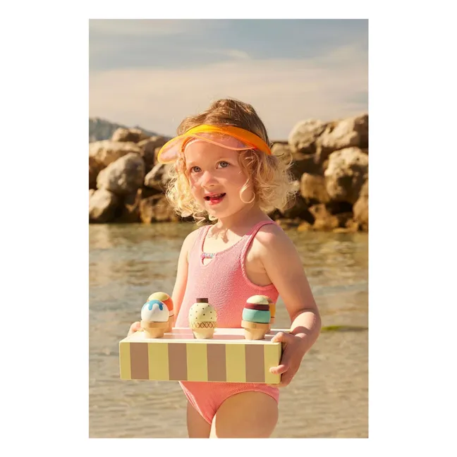 Porta gelati in legno