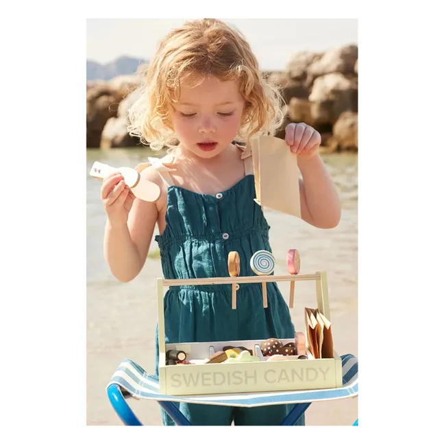 Tienda de caramelos de madera