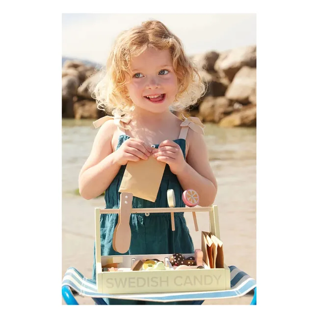 Tienda de caramelos de madera