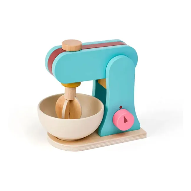 Robot batteur en bois | Bleu