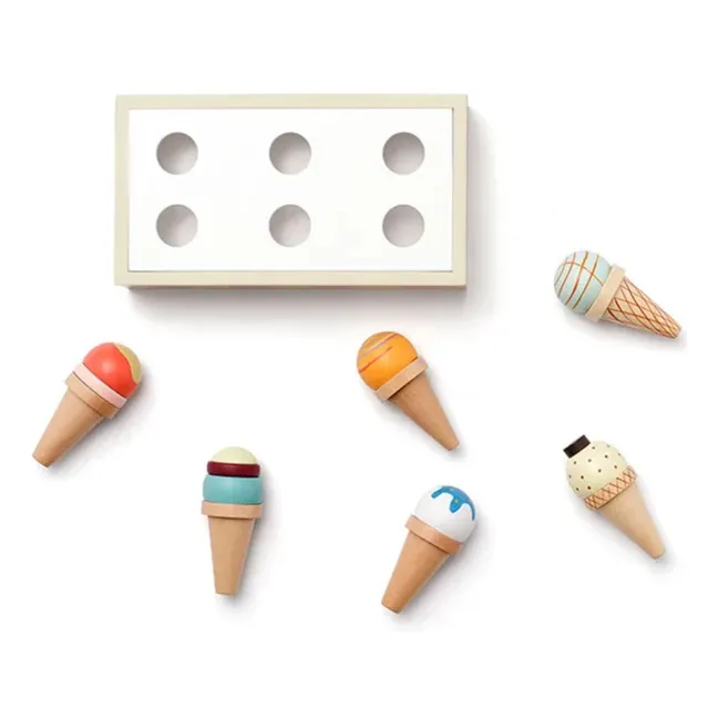 Porta gelati in legno