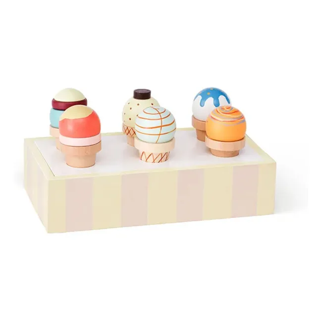 Eisstand aus Holz