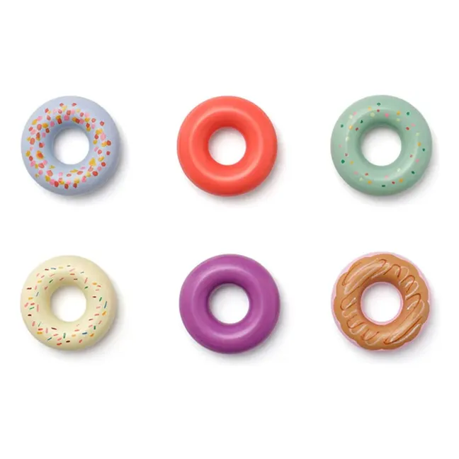 Donuts en bois - Boîte de 6