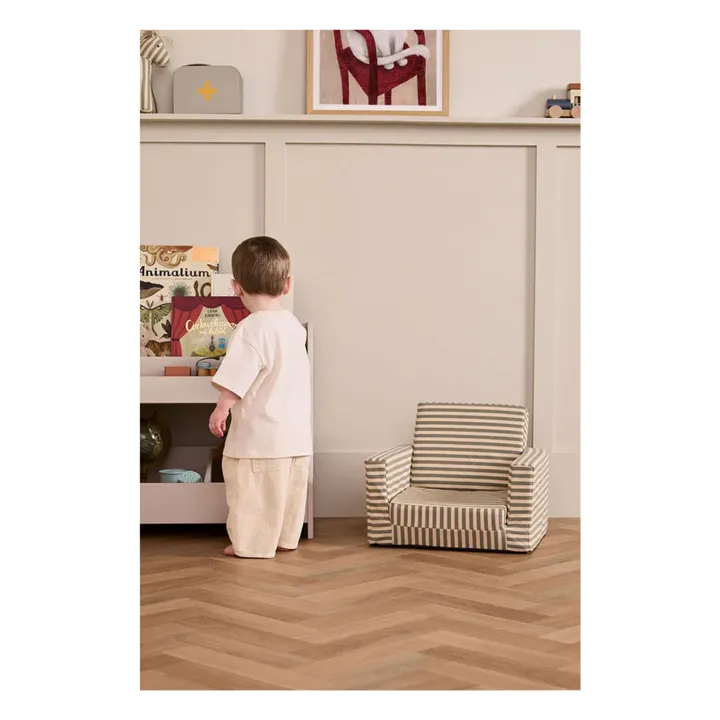 Chauffeuse rayée | Sable- Image produit n°5